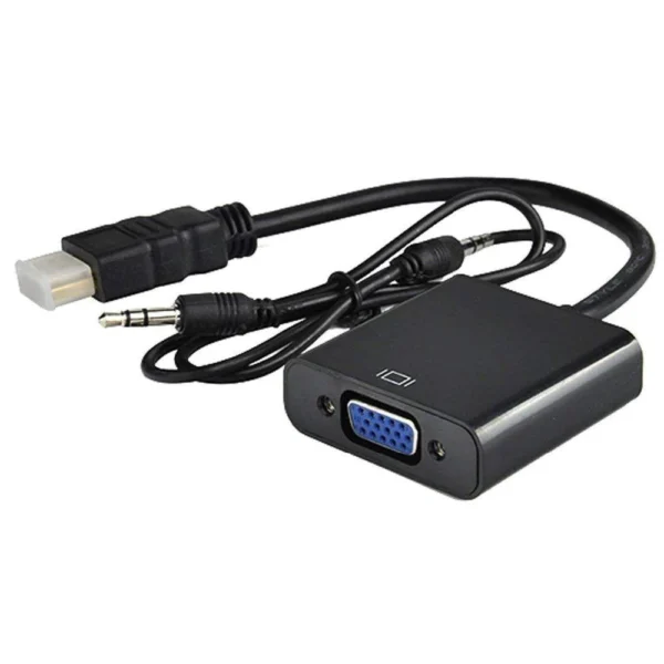 Hdmi to VGA Converter with 3.5mm Audio Cable