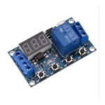 6-30V 1-Channel Power Relay Module with Adjustable Timing Cycle