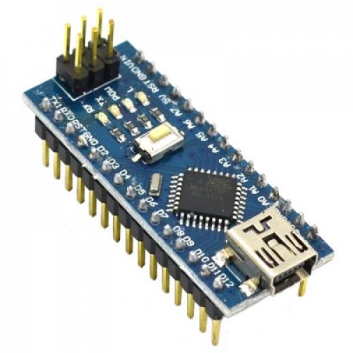 Nano CH340/ATmega328P MicroUSB, Pins soldered. Compatible for