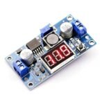 LM2596 2A Buck Step-Down Power Converter Module DC 4 ~ 40 to 1.3-37V LED Voltmeter