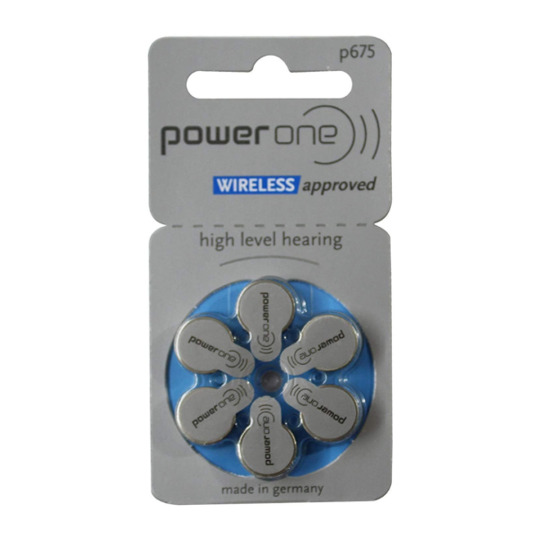 PowerOne P675 Hearing AID Battery - 6 Pieces Pack