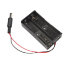 2 X 18650 Black Battery Holder with DC Power Plug