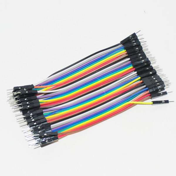 10CM Male To Male Breadboard Jumper Wires 2.54MM – 40Pcs